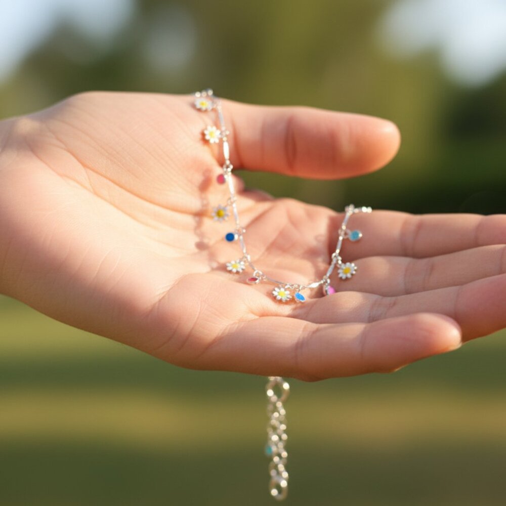 Elegant Handmade Anklet – Perfect for Women & Girls | Ideal Gift Option,DYC1049 - Picture 5 of 5